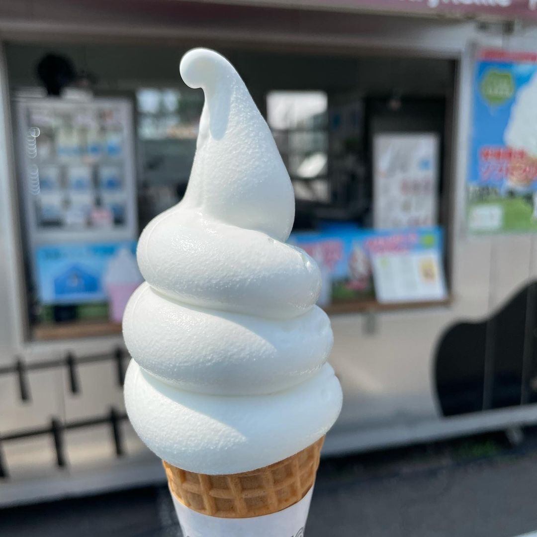 「カントリーホーム風景」のソフトクリーム