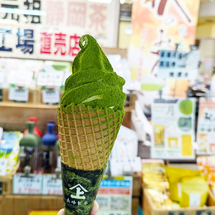 【静岡】長峰製茶 焼津さかなセンター店【ムセ抹茶ソフトクリーム】