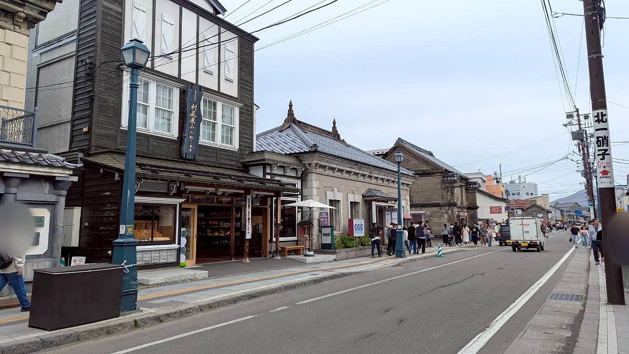 小樽の堺町通りの街並み